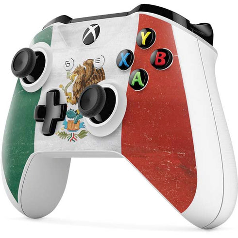 Mexico Flag Distressed Xbox One S All-Digital Edition Bundle Skin